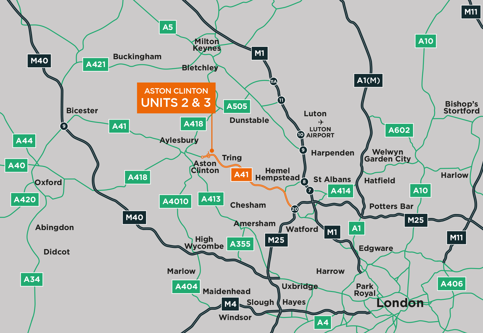 Aston Clinton Location map