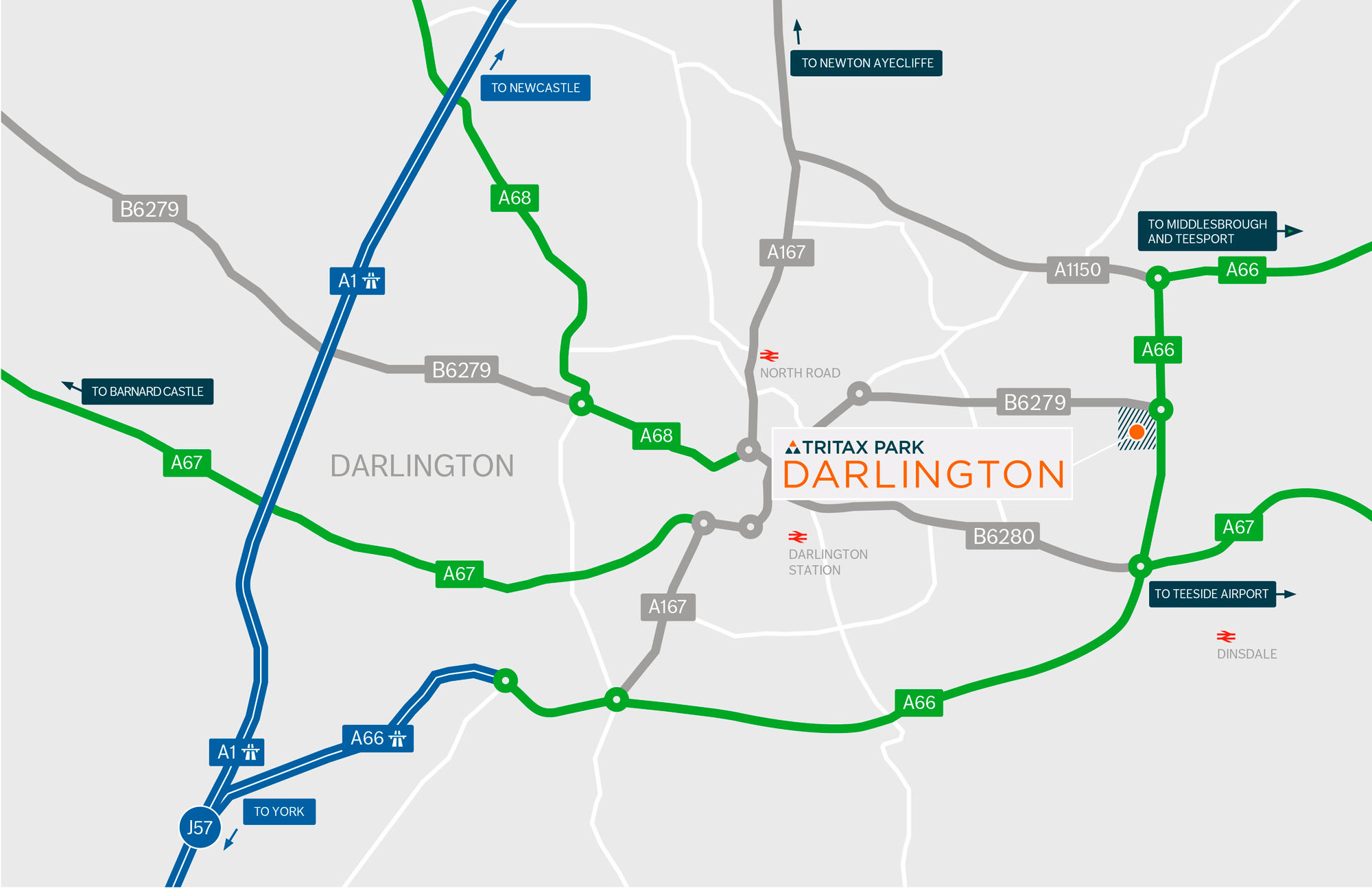 Darlington Location map