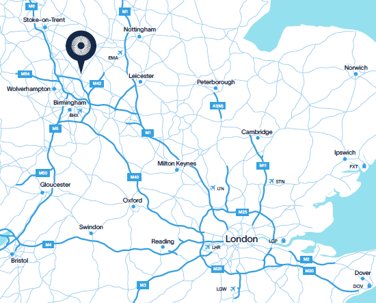 Fradley Park Location map